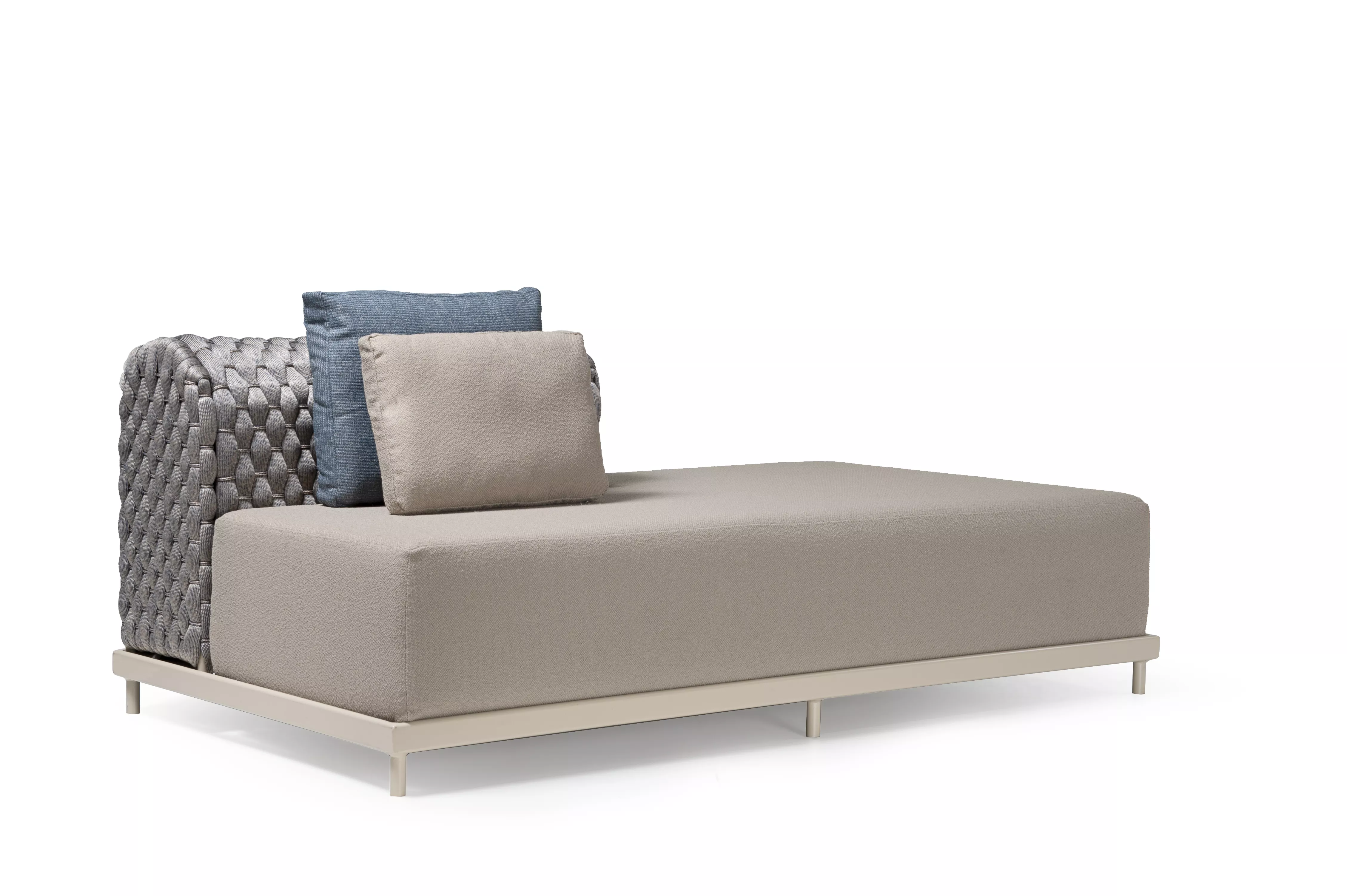 Sofá Módulo Chaise Arco Com Encosto